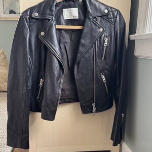 Black Leather Wilfred Free Jacket